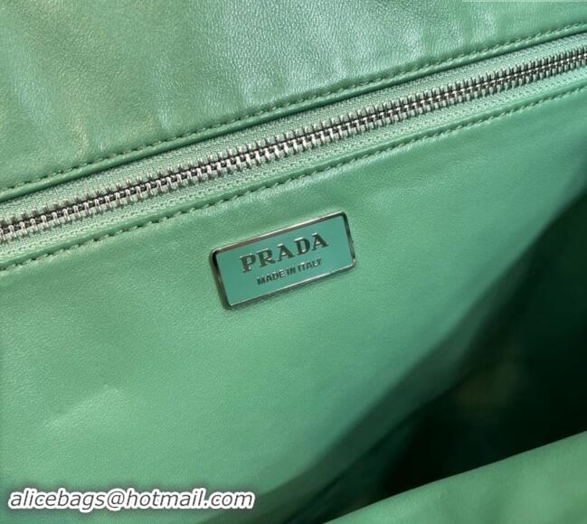 Grade Design Prada Large Antique Nappa Leather Tote Bag 1BG460 Sage Green 2023