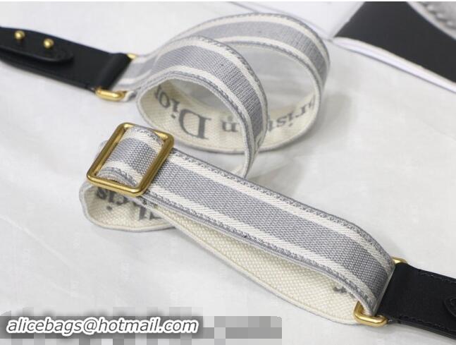 Trendy Design Dior Adjustable Shoulder Strap in Christian Dior Embroidery 2141 Grey