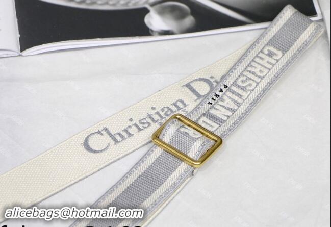 Trendy Design Dior Adjustable Shoulder Strap in Christian Dior Embroidery 2141 Grey