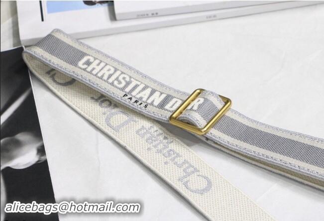 Trendy Design Dior Adjustable Shoulder Strap in Christian Dior Embroidery 2141 Grey