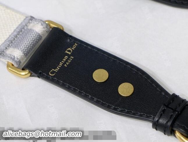 Trendy Design Dior Adjustable Shoulder Strap in Christian Dior Embroidery 2141 Grey