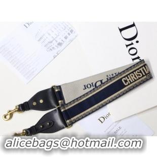 Buy Discount Dior Embroidered Strap D8442 Blue/Beige