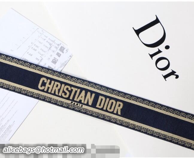 Buy Discount Dior Embroidered Strap D8442 Blue/Beige