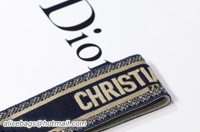 Buy Discount Dior Embroidered Strap D8442 Blue/Beige