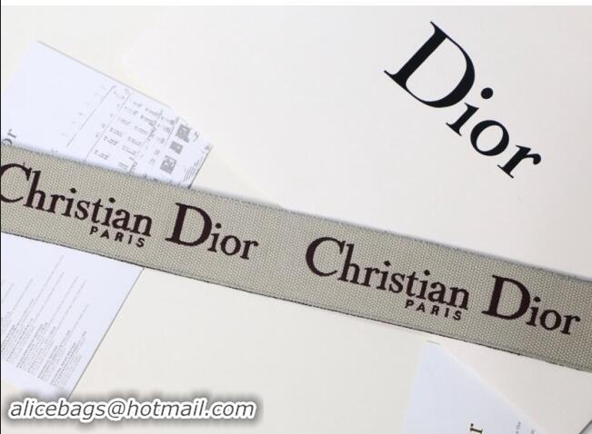 Top Quality Dior 'Christian Dior' Embroidered Strap D8442 Burgundy/Beige