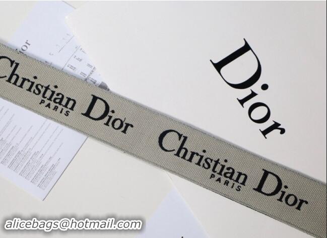 Super Quality Dior Christian Dior Embroidered Strap D8442 Black/Beige