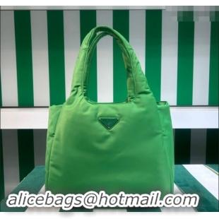 Top Design Prada Large padded Re-Nylon tote bag 1BG449 Mint Green 2023