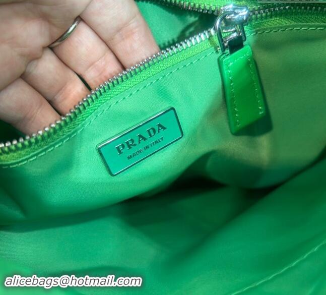 Top Design Prada Large padded Re-Nylon tote bag 1BG449 Mint Green 2023