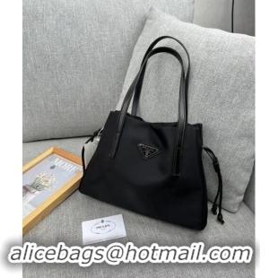 Good Looking Prada Nylon Small Tote Bag PR8626 Black 2024