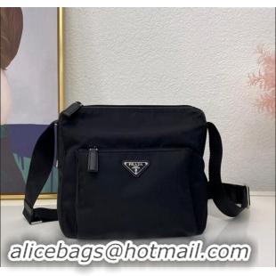 Reasonable Price Prada Nylon Messenger Bag BT0909 Black 2023