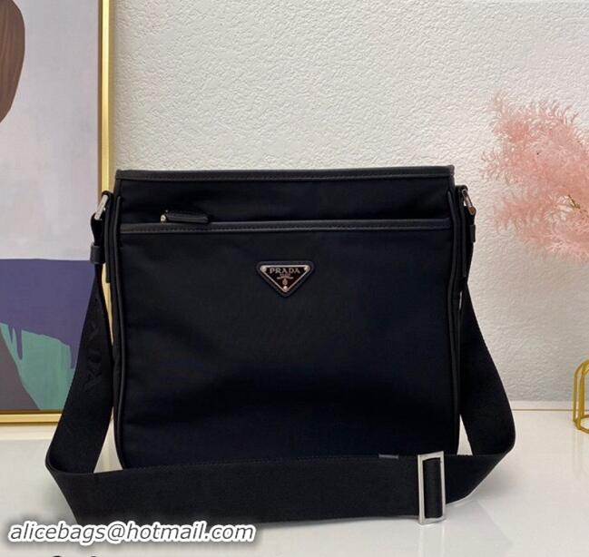 Buy Inexpensive Prada Nylon Messenger Bag 2VH797 Black 2023