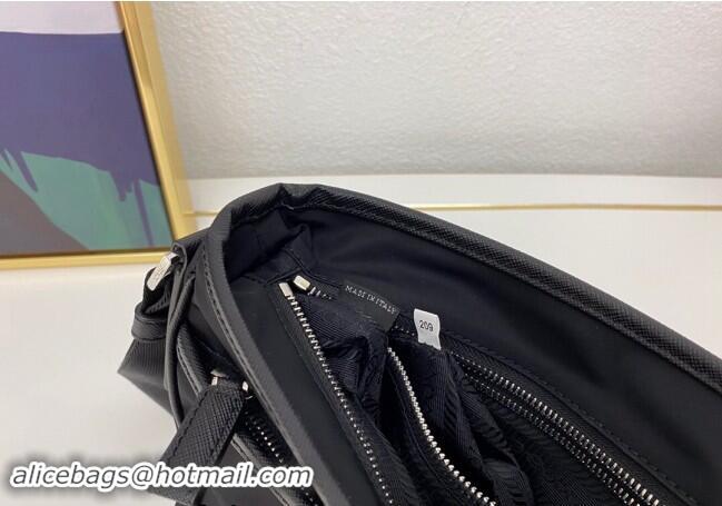 Buy Inexpensive Prada Nylon Messenger Bag 2VH797 Black 2023