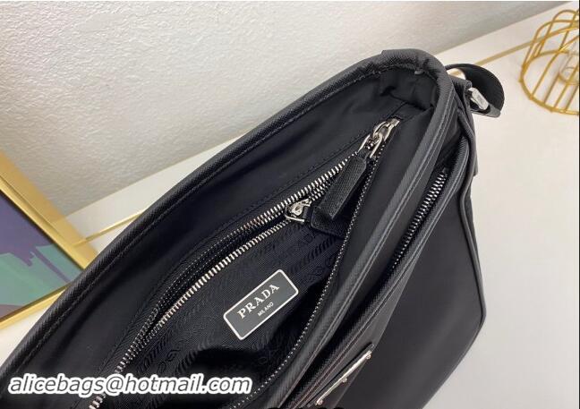 Buy Inexpensive Prada Nylon Messenger Bag 2VH797 Black 2023