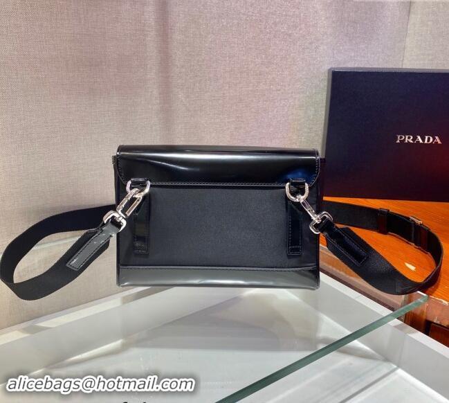 Top Quality Prada Re-Nylon and Leather Shoulder Bag 2VD044 Black 2023