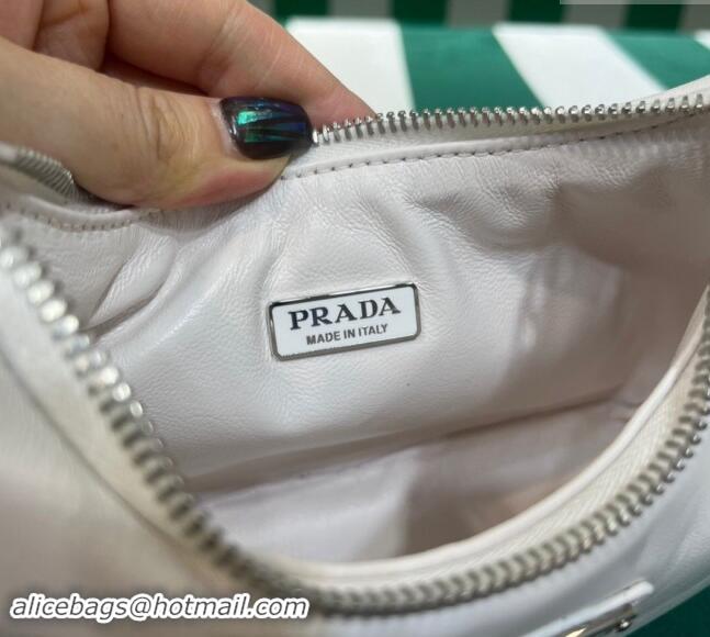 Top Grade Prada Padded Nappa Leather Re-Edition 2005 Shoulder Bag 1BH204 White 2023