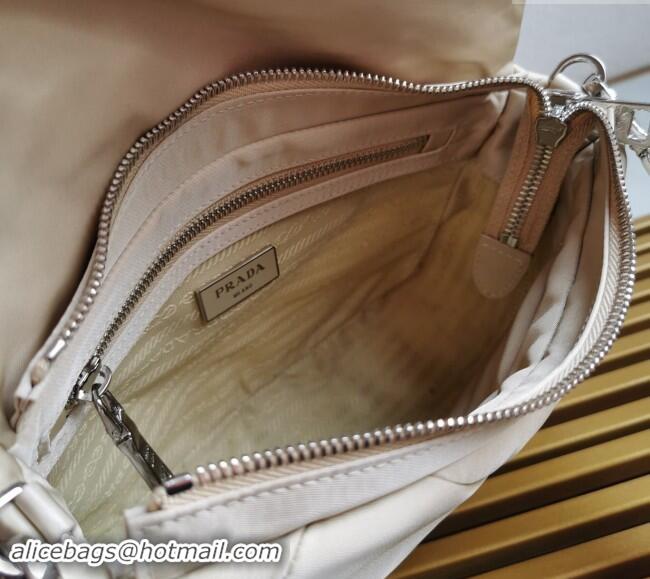 Good Taste Prada Nylon Shoulder Bag 1BD290 Beige 2023