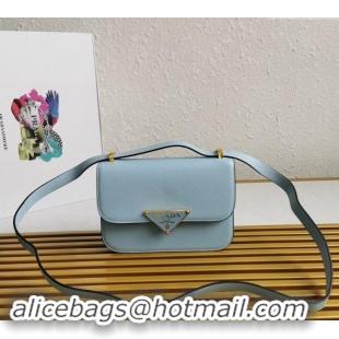 Reasonable Price Prada Embleme Saffiano Leather Shoulder Bag 1BD320 Blue 2023