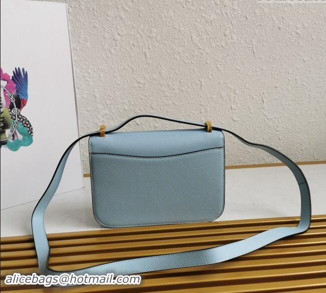 Reasonable Price Prada Embleme Saffiano Leather Shoulder Bag 1BD320 Blue 2023