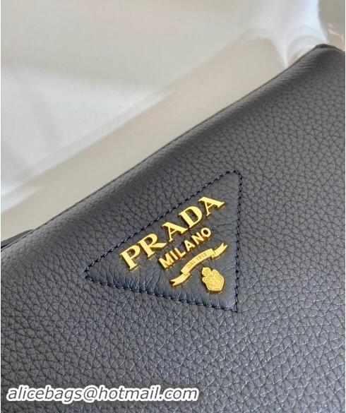 Unique Grade Prada Grained Leather Small Shoulder Bag 1BH194 Black 2023