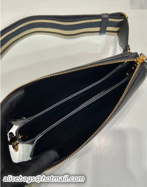 Unique Grade Prada Grained Leather Small Shoulder Bag 1BH194 Black 2023