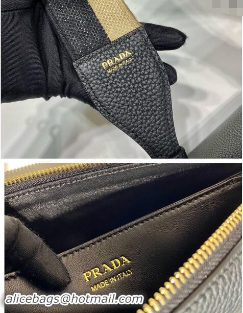 Unique Grade Prada Grained Leather Small Shoulder Bag 1BH194 Black 2023