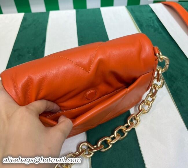 Best Price Prada Quilted nappa leather shoulder bag 1BD315 Orange 2023