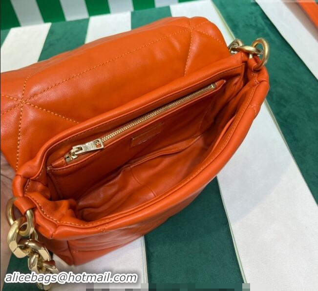 Best Price Prada Quilted nappa leather shoulder bag 1BD315 Orange 2023