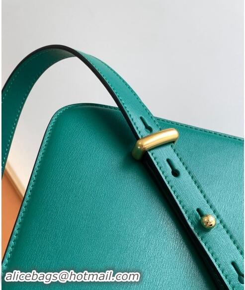 Famous Brand Prada Embleme Leather Shoulder bag 1BD340 Green 2023