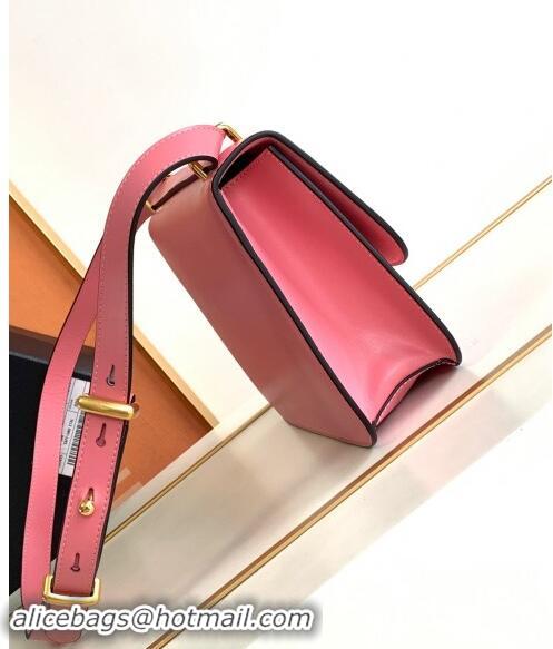 Affordable Price Prada Embleme Leather Shoulder bag 1BD340 Pink 2023