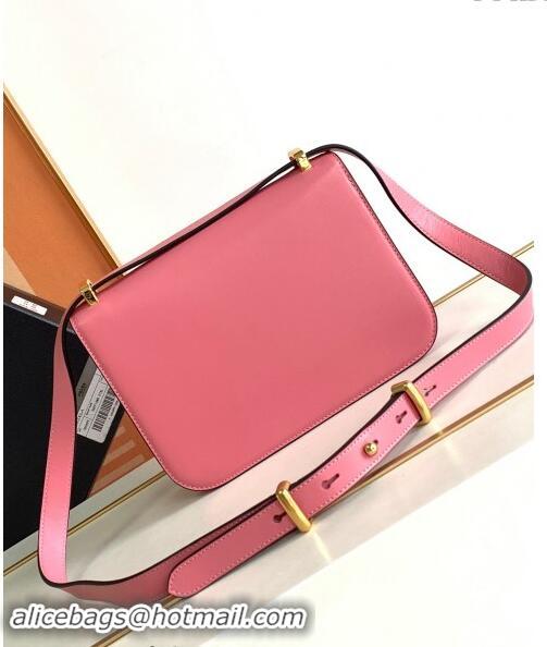 Affordable Price Prada Embleme Leather Shoulder bag 1BD340 Pink 2023