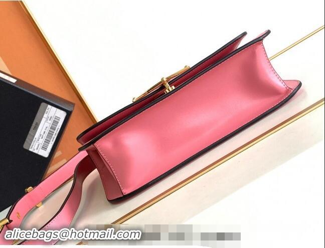 Affordable Price Prada Embleme Leather Shoulder bag 1BD340 Pink 2023