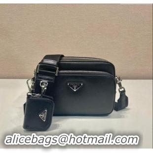 Good Taste Prada Saffiano Leather Shoulder Bag 2VH170 Black 2023