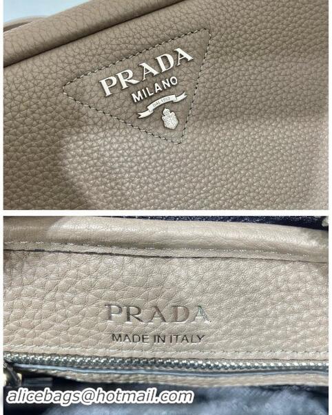 New Design Prada Leather Camera Bag with Pouch 1BH182 Beige 2023