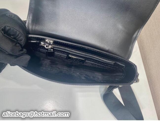 Reasonable Price Prada Saffiano leather shoulder bag 2VD059 Black 2023