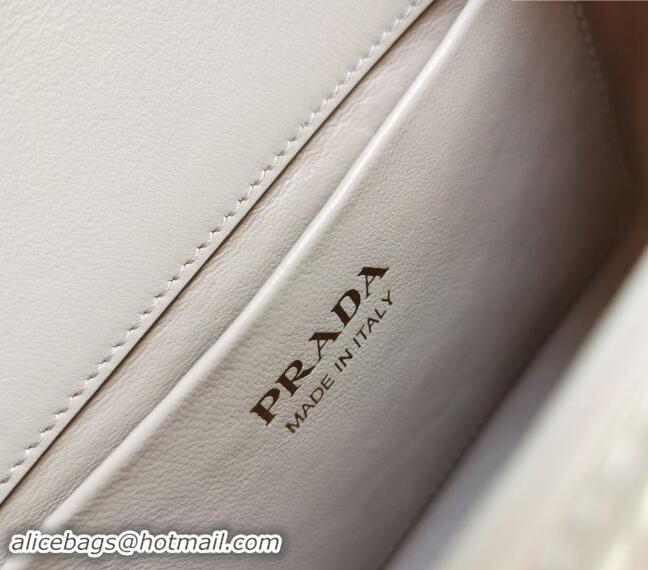 Buy Fashionable Prada Medium brushed leather handbag 1BD343 Nude 2023