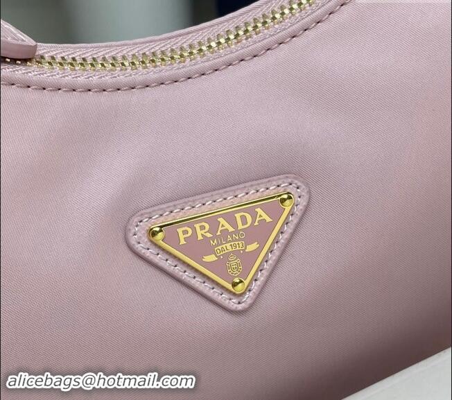 Top Grade Prada Re-Edition 2005 Re-Nylon Bag 1BH204 Light Pink 2023 NEW