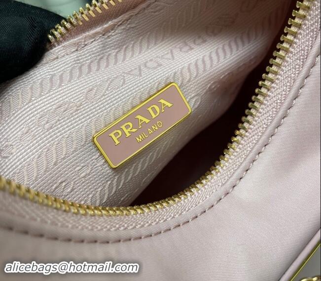 Top Grade Prada Re-Edition 2005 Re-Nylon Bag 1BH204 Light Pink 2023 NEW