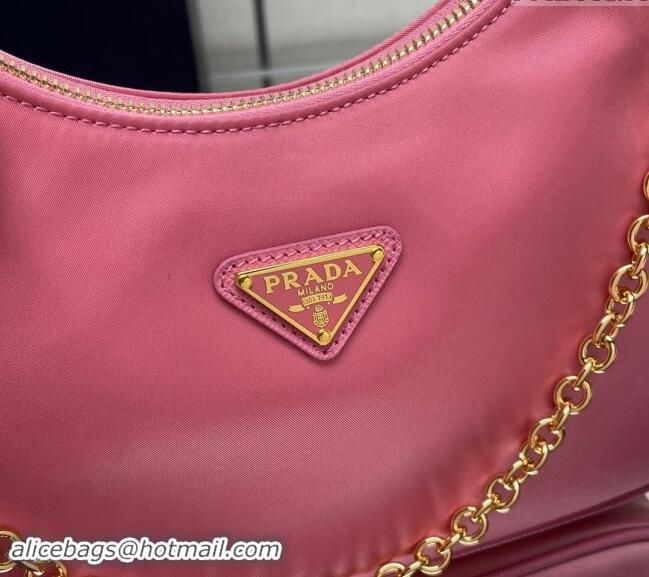 Grade Quality Prada Re-Edition 2005 Re-Nylon Bag 1BH204 Dark Pink 2023 NEW