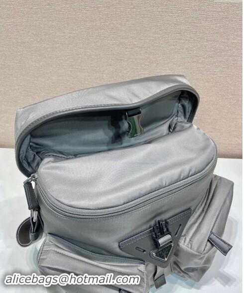 Super Quality Prada Mens Nylon shoulder bag 2VD062 Grey 2023