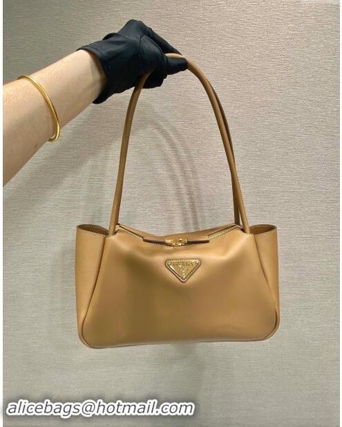 Famous Brand Prada Leather Handbag 1BA444 Brown 2023