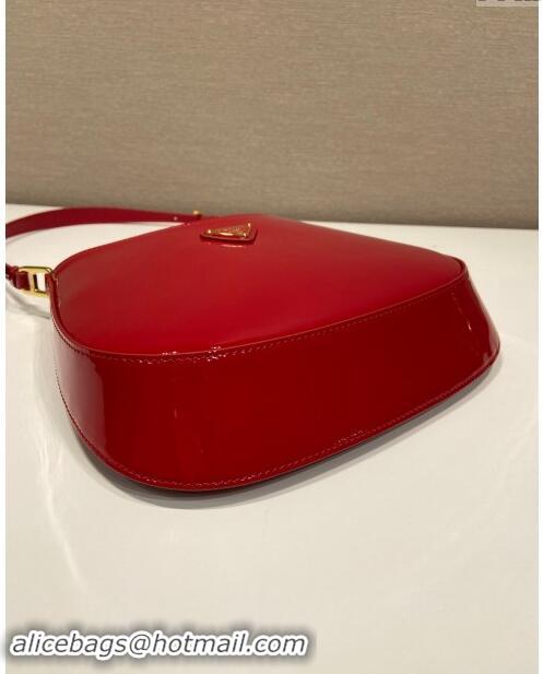 Grade Inexpensive Prada Cleo patent leather bag 1BC169 Red 2023 