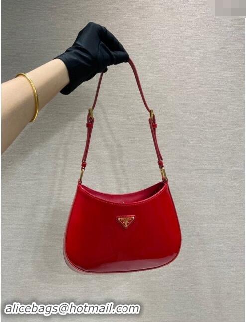 Grade Inexpensive Prada Cleo patent leather bag 1BC169 Red 2023 