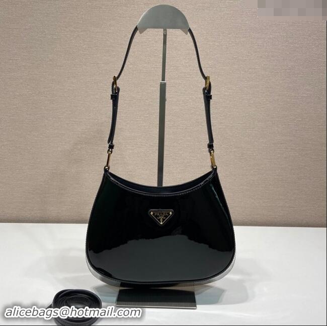 Luxurious Prada Cleo patent leather bag 1BC169 Black 2023