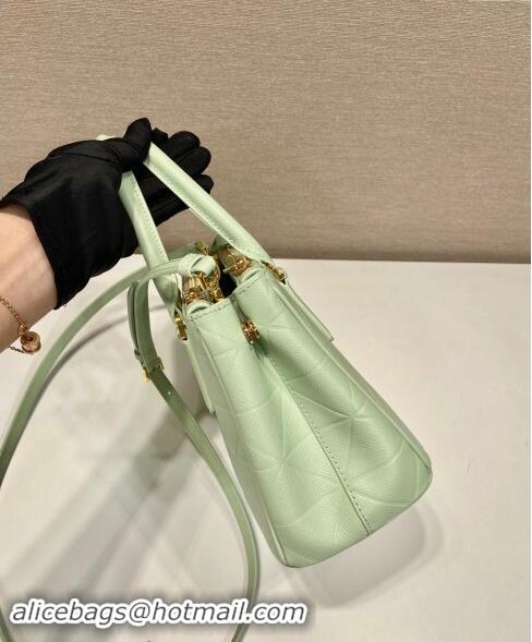 Super Quality Prada Small Galleria Quilted Saffiano Leather Bag 1BA896 Green 2023