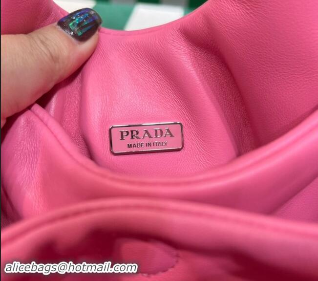 Reasonable Price Prada Small Padded Nappa Leather Top Handle Bag 1BA359 Pink 2023