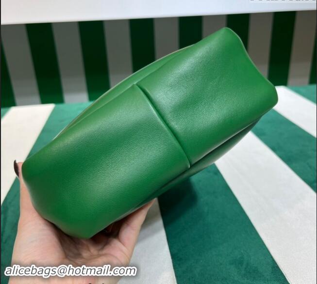 Buy Fashionable Prada Small Padded Nappa Leather Top Handle Bag 1BA359 Green 2023