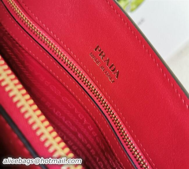 Well Crafted Prada Large Saffiano Leather Handband 1BA153 Red 2023