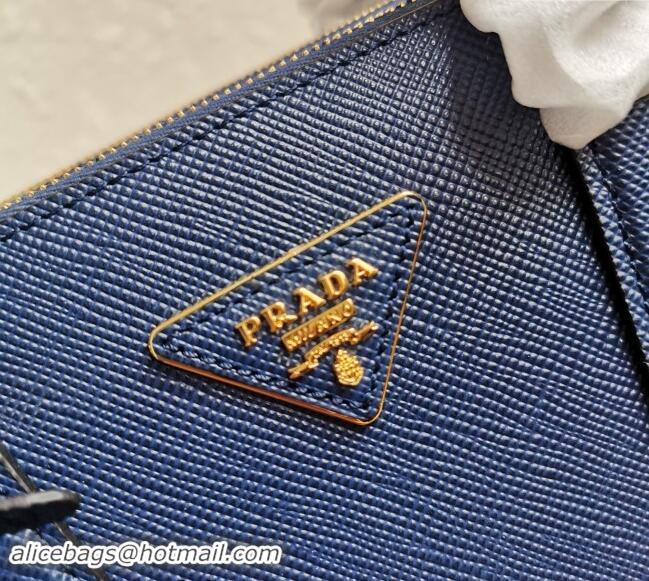 Super Quality Prada Large Saffiano Leather Handband 1BA232 Royal Blue 2023