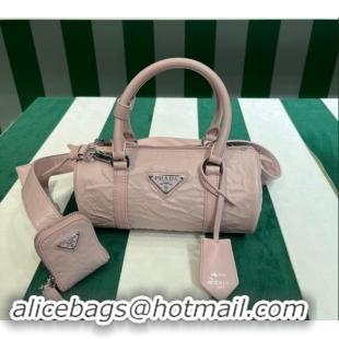 Buy Discount Prada Small Antique Nappa Leather Handbag 1BA389 Alabaster Pink 2023