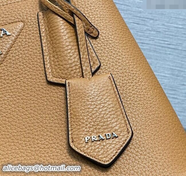 Low Cost Prada Double Saffiano Leather Mini Bag 1BG443 Brown 2023